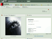 Tablet Screenshot of neodecay.deviantart.com