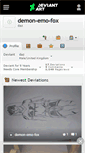 Mobile Screenshot of demon-emo-fox.deviantart.com
