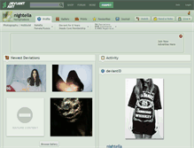 Tablet Screenshot of nightella.deviantart.com