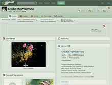 Tablet Screenshot of childofthewilderness.deviantart.com