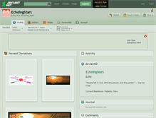 Tablet Screenshot of echoingstars.deviantart.com