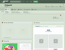 Tablet Screenshot of philippe58.deviantart.com