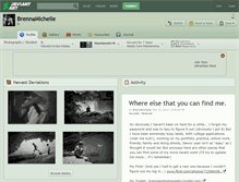 Tablet Screenshot of brennamichelle.deviantart.com