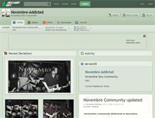 Tablet Screenshot of novembre-addicted.deviantart.com