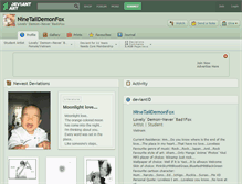 Tablet Screenshot of ninetaildemonfox.deviantart.com