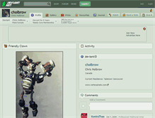 Tablet Screenshot of cholbrow.deviantart.com
