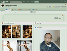Tablet Screenshot of carlosnumbertwo.deviantart.com