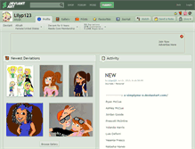 Tablet Screenshot of lilyp123.deviantart.com
