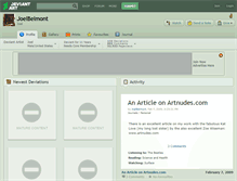 Tablet Screenshot of joelbelmont.deviantart.com