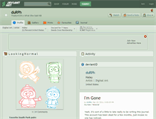 Tablet Screenshot of durph.deviantart.com