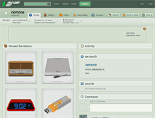 Tablet Screenshot of nemone.deviantart.com