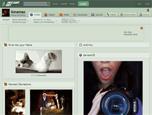 Tablet Screenshot of lionamax.deviantart.com