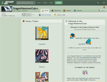 Tablet Screenshot of dragonpokemonclub.deviantart.com