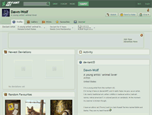 Tablet Screenshot of dawn-wolf.deviantart.com