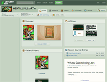 Tablet Screenshot of mentally-ill-art.deviantart.com