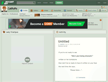 Tablet Screenshot of catropo.deviantart.com