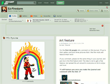 Tablet Screenshot of ea-firestorm.deviantart.com