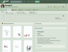 Tablet Screenshot of flamegrell.deviantart.com