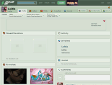 Tablet Screenshot of lolitia.deviantart.com