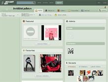 Tablet Screenshot of invisibleladies.deviantart.com