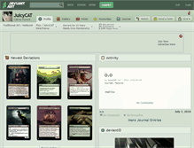 Tablet Screenshot of juicycat.deviantart.com
