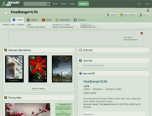 Tablet Screenshot of headbanger4life.deviantart.com