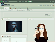 Tablet Screenshot of marlenefm.deviantart.com