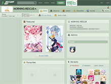 Tablet Screenshot of morning-rescue.deviantart.com