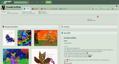 Desktop Screenshot of invaderwolfstar.deviantart.com