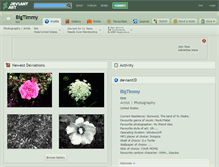 Tablet Screenshot of bigtimmy.deviantart.com