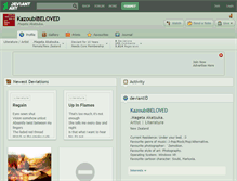 Tablet Screenshot of kazoubibeloved.deviantart.com
