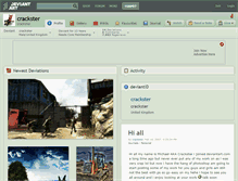 Tablet Screenshot of crackster.deviantart.com