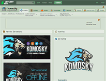 Tablet Screenshot of komosky.deviantart.com