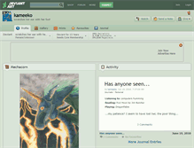 Tablet Screenshot of kameeko.deviantart.com
