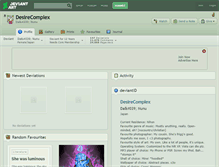 Tablet Screenshot of desirecomplex.deviantart.com