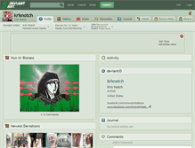 Tablet Screenshot of krisnotch.deviantart.com