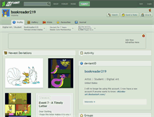 Tablet Screenshot of bookreader219.deviantart.com