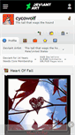 Mobile Screenshot of cycowolf.deviantart.com