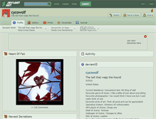 Tablet Screenshot of cycowolf.deviantart.com