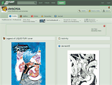 Tablet Screenshot of chrischua.deviantart.com