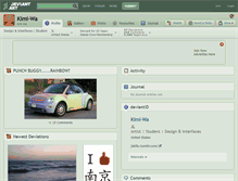 Tablet Screenshot of kimi-wa.deviantart.com