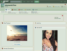 Tablet Screenshot of amomentintime.deviantart.com