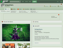 Tablet Screenshot of darkgodmaru.deviantart.com