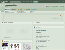 Tablet Screenshot of francescathekiller.deviantart.com
