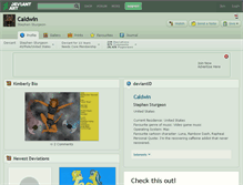 Tablet Screenshot of caldwin.deviantart.com