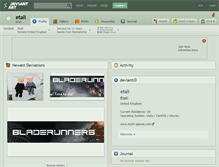 Tablet Screenshot of etali.deviantart.com