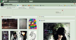 Desktop Screenshot of golden-wolfox.deviantart.com