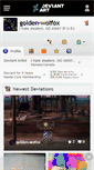 Mobile Screenshot of golden-wolfox.deviantart.com