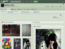 Tablet Screenshot of golden-wolfox.deviantart.com
