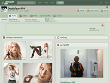 Tablet Screenshot of deathface-999.deviantart.com